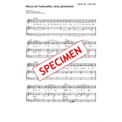 Messe de Funérailles, Acte...