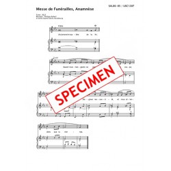 Messe de Funérailles, Anamnèse